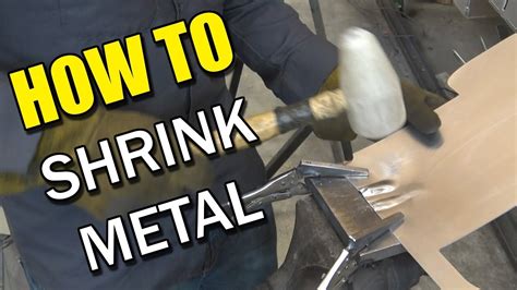 shrinking sheet metal with heat|freezing metal to shrink.